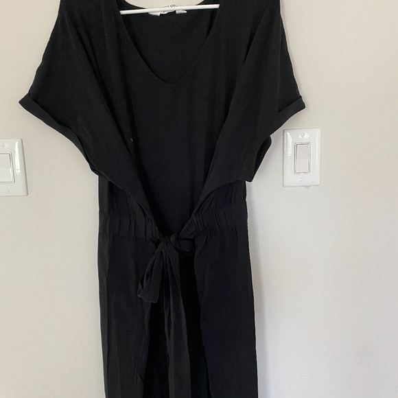 Studio Untold Black Tie Waist Dress - Plus Size - Picture 2 of 9
